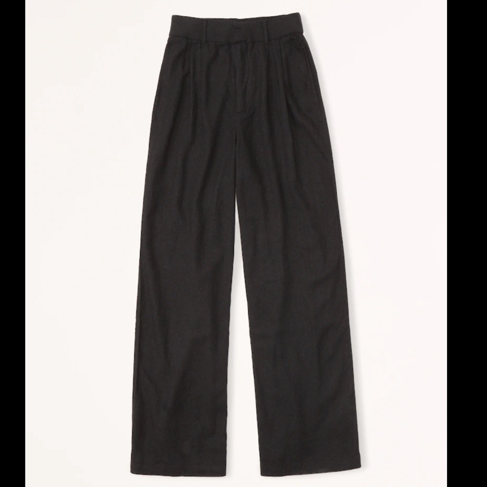 Abercrombie Cupro Tailored Wide Leg Pants